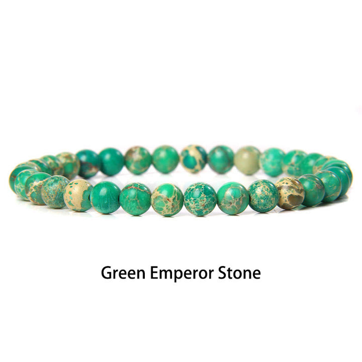 Buddha Stones 6 mm Diverses pierres Cristal Noir Paillettes Pierres Oeil de Tigre Rouge Bracelet de Protection