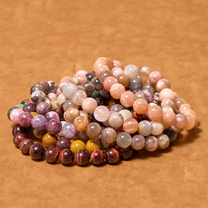 Bracelet Passion Courage Série Orange Rouge Inspire la Créativité Buddha Stones