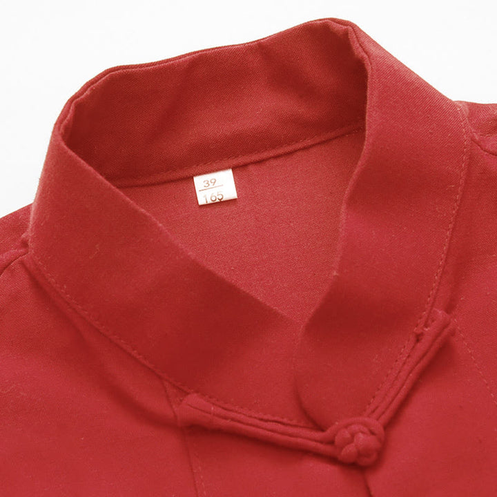 Ensemble 2 pièces pour homme avec chemise à manches longues et pantalon en coton à boutons de Buddha Stones - image 5