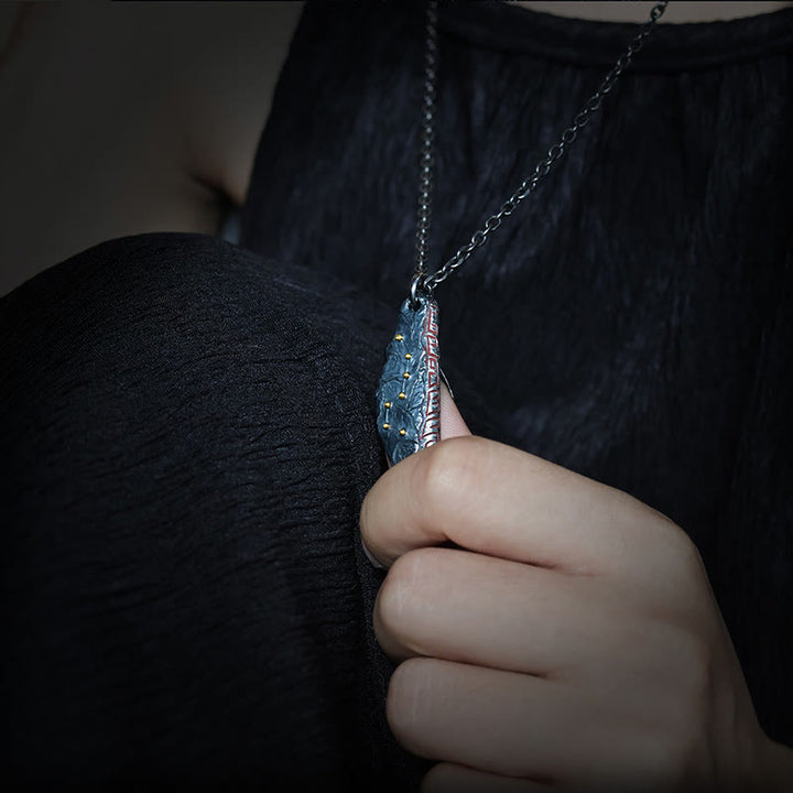 Collier pendentif en argent sterling 999 Buddha Stones et balance de la Grande Ourse