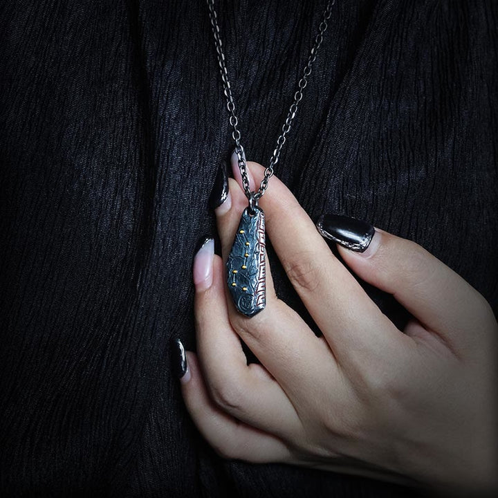 Collier pendentif en argent sterling 999 Buddha Stones et balance de la Grande Ourse