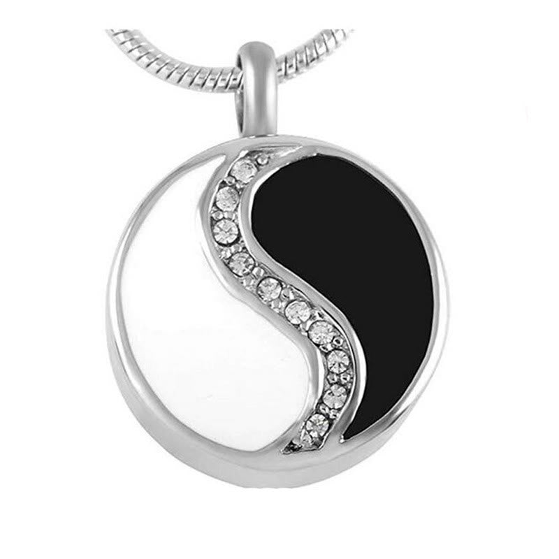 Collier pendentif harmonie en acier titane Yin Yang Buddha Stones - image 4