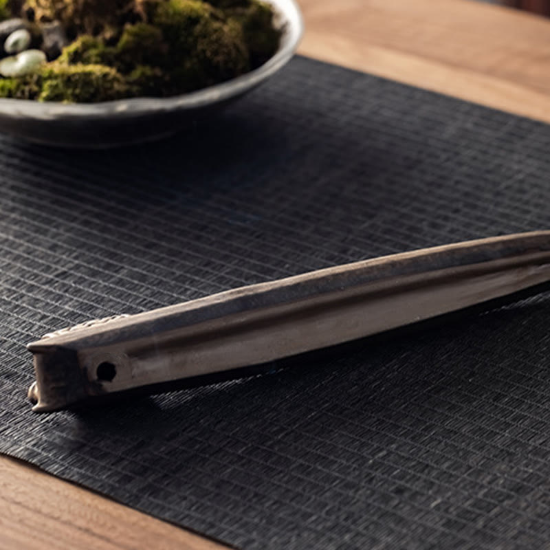 Brûleur d'encens en céramique marron Buddha Stones Fisherman Zen Healing - image 6