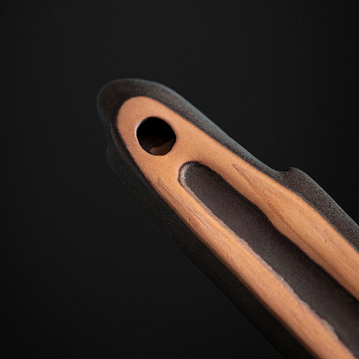 Brûleur d'encens en céramique avec Buddha Stones et montagnes et bateau - image 8