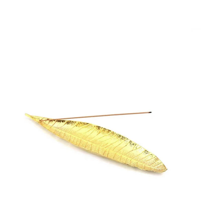 Brûleur Buddha Stones Décoration orientale - Feuille d'or 24,6 x 5,3 x 1,4 cm - image 5
