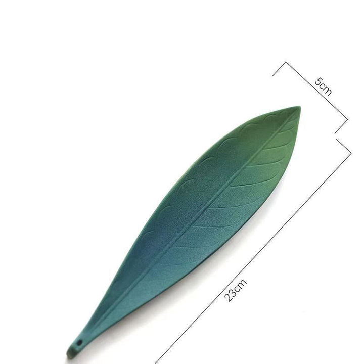 Brûleur d'encens en céramique avec Buddha Stones et feuille de saule - image 4