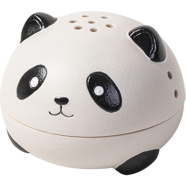 Brûleur d'encens en céramique en forme de panda mignon avec Buddha Stones pour décoration de bureau