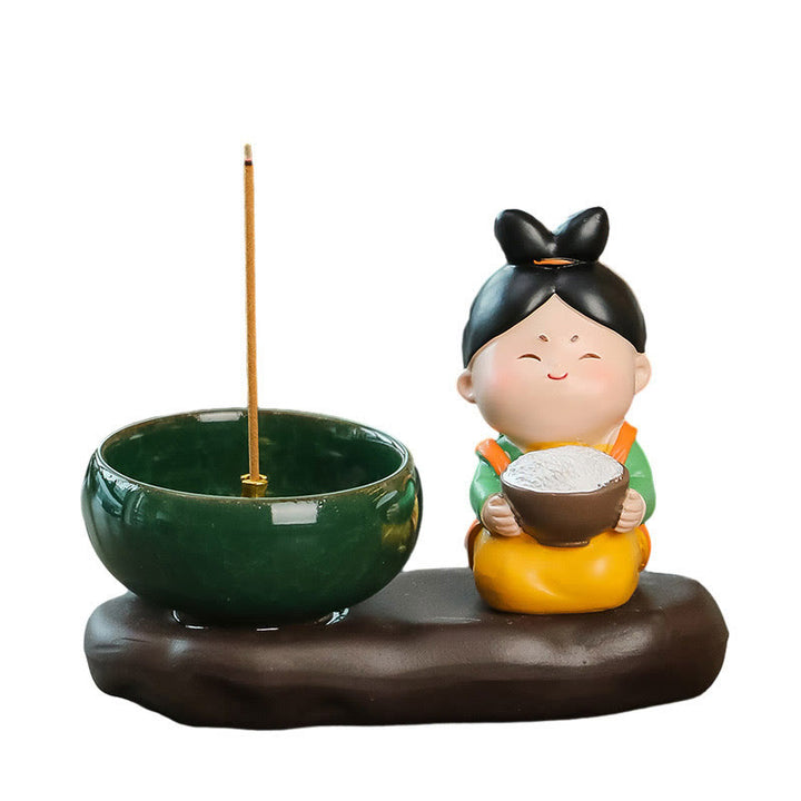 Buddha Stones d'encens en céramique pour la guérison des aliments de la dynastie Tang