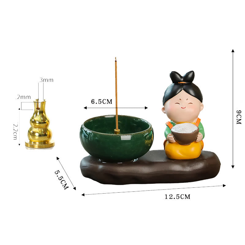 Buddha Stones d'encens en céramique pour la guérison des aliments de la dynastie Tang