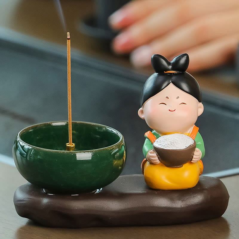 Buddha Stones d'encens en céramique pour la guérison des aliments de la dynastie Tang