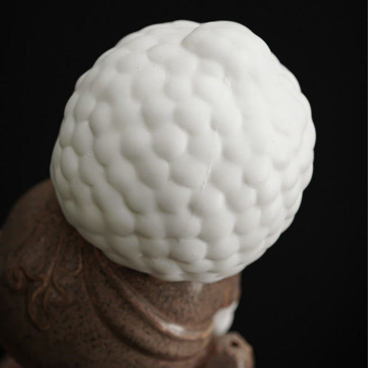 Buddha Stones Bouddha assis debout couché brûleur d'encens de guérison en céramique décoration de bureau