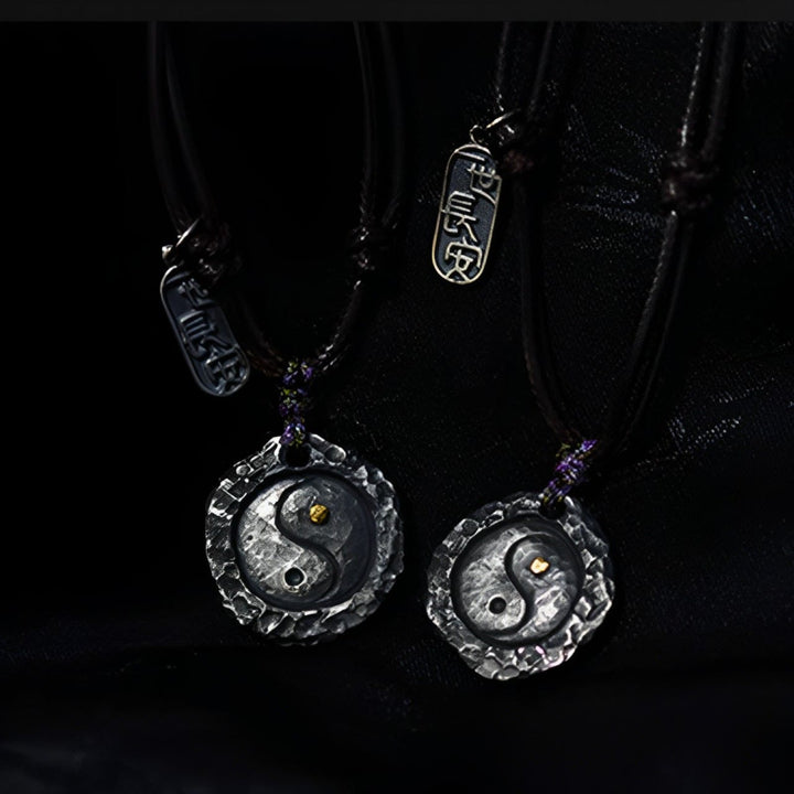 Buddha Stones 999 argent Sterling Tai Chi Yin Yang Design harmonie collier pendentif - image 12