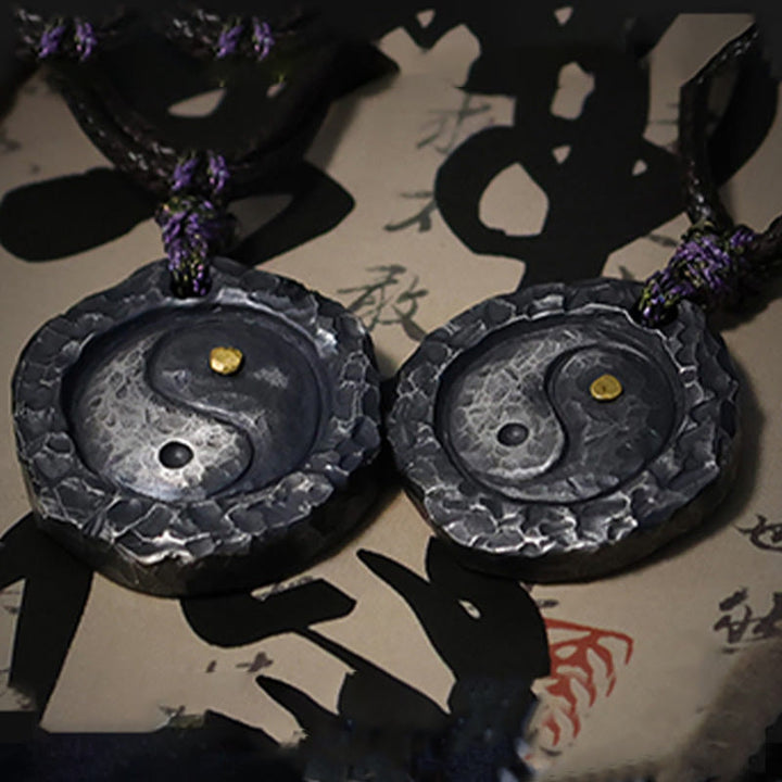 Buddha Stones 999 argent Sterling Tai Chi Yin Yang Design harmonie collier pendentif - image 13