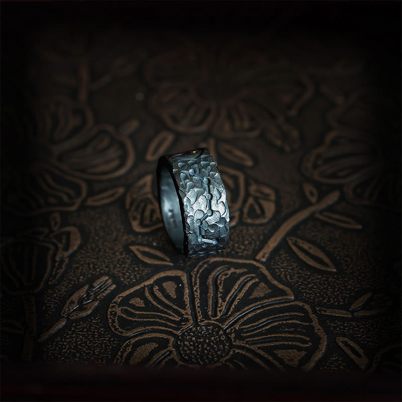 Bague d'équilibre Yin Yang en argent sterling 999 Buddha Stones - image 2