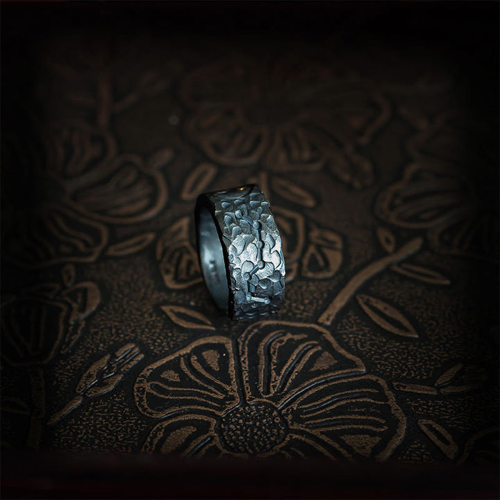 Bague d'équilibre Yin Yang en argent sterling 999 Buddha Stones - image 2