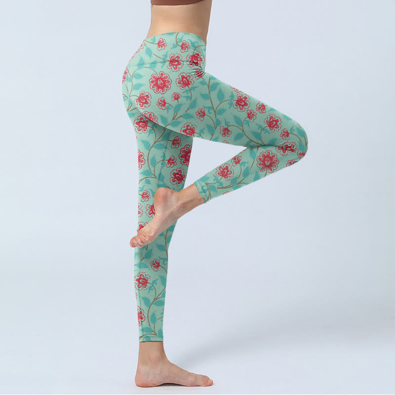 Leggings de sport à imprimé Buddha Stones Pantalon de yoga pour femme - image 4