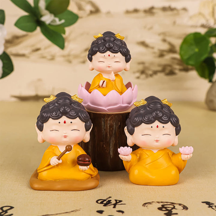 Statue de Buddha Stones de méditation, lotus Amitabha, décoration de la maison, compassion - image 12