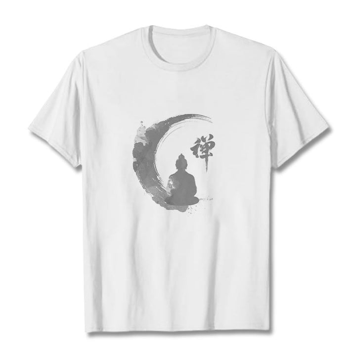 T-shirt en coton à motif Buddha Stones de Bouddha - Blanc - 2XL - image 0