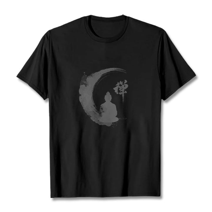 T-shirt en coton à motif Buddha Stones de Bouddha - Noir - 2XL - image 4