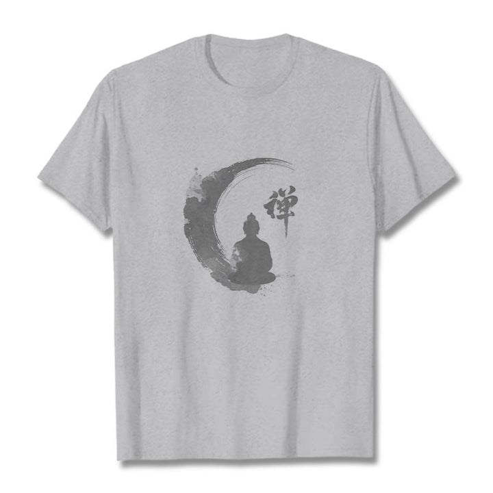 T-shirt en coton à motif Buddha Stones de Bouddha - Gris clair - 2XL - image 20