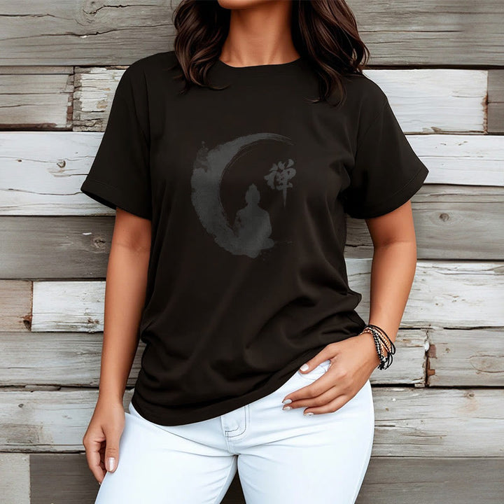T-shirt en coton à motif Buddha Stones de Bouddha