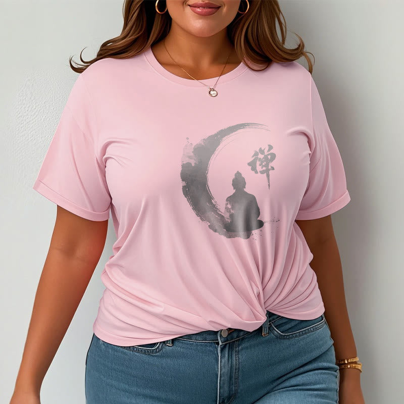 T-shirt en coton à motif Buddha Stones de Bouddha