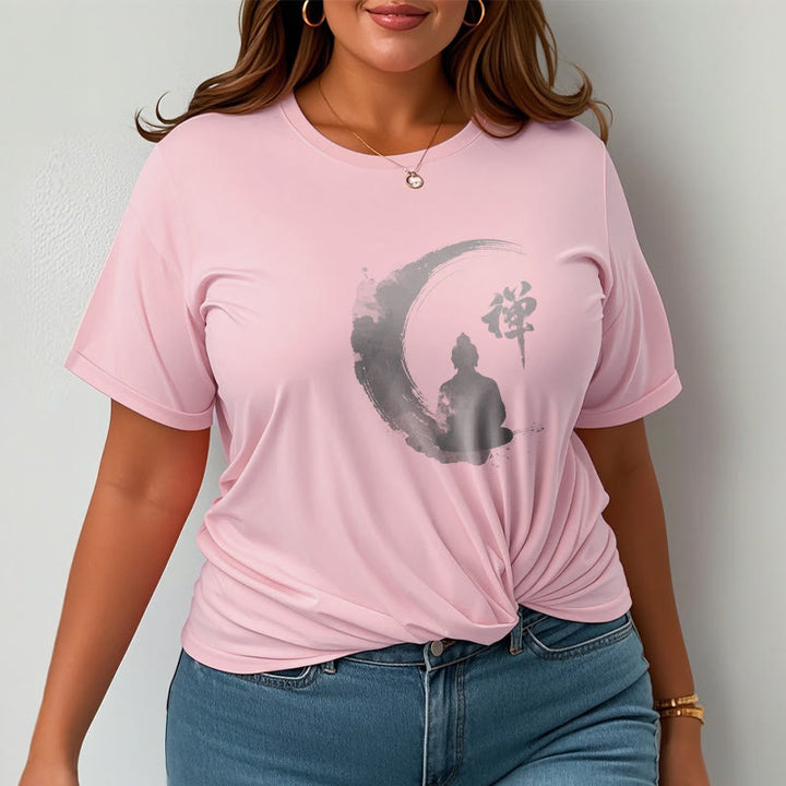 T-shirt en coton à motif Buddha Stones de Bouddha