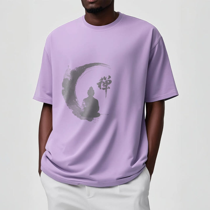 T-shirt en coton à motif Buddha Stones de Bouddha