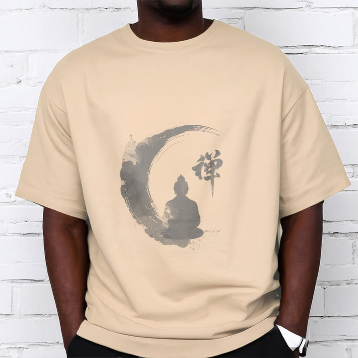 T-shirt en coton à motif Buddha Stones de Bouddha