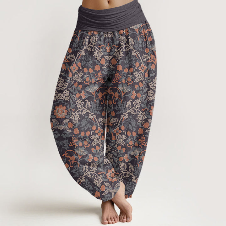 Pantalon sarouel décontracté à taille élastique pour femme avec Buddha Stones - RosyBrown - US22，UK/AU26，EU54 (6XL) - image 5