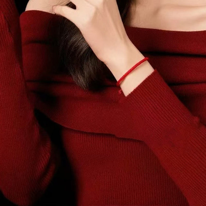 Bracelet de connexion à cinq voies avec le dieu de la richesse en argent sterling 925 et cordon rouge Buddha Stones - image 3