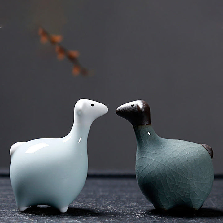 Buddha Stones Zodiaque chinois Thé en céramique pour animaux de compagnie Décoration de la maison