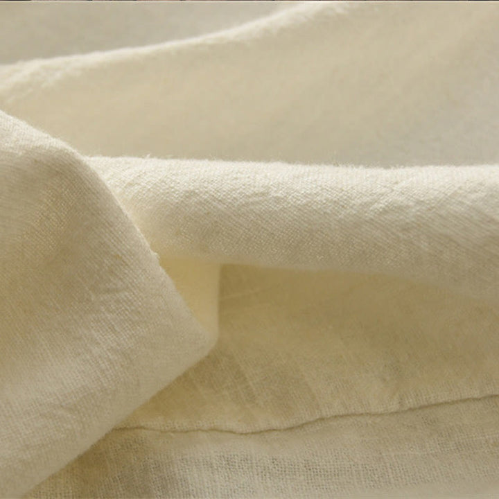 Pantalon décontracté uni en coton ramie avec ceinture élastique et doublure polaire pour femme avec poches Buddha Stones - image 10