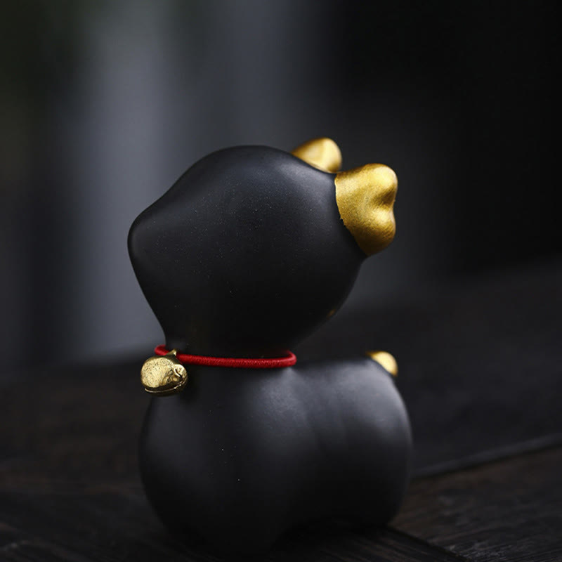 Figurine de bureau en céramique en forme de mini Buddha Stones - Cerf noir 4*2,7*5,3 cm - image 19