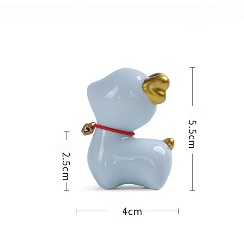 Figurine de bureau en céramique en forme de mini Buddha Stones