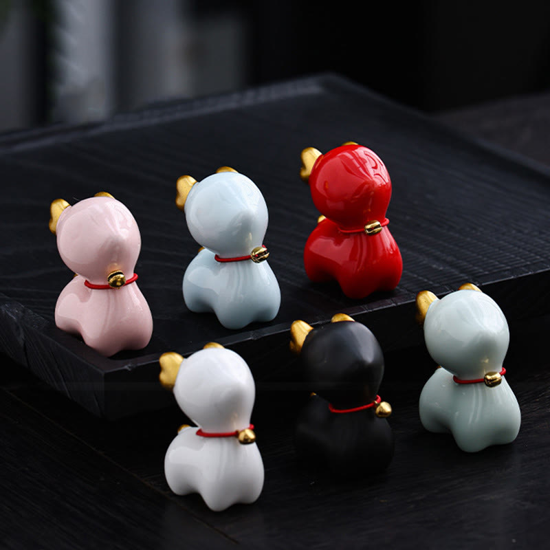 Figurine de bureau en céramique en forme de mini Buddha Stones - image 25