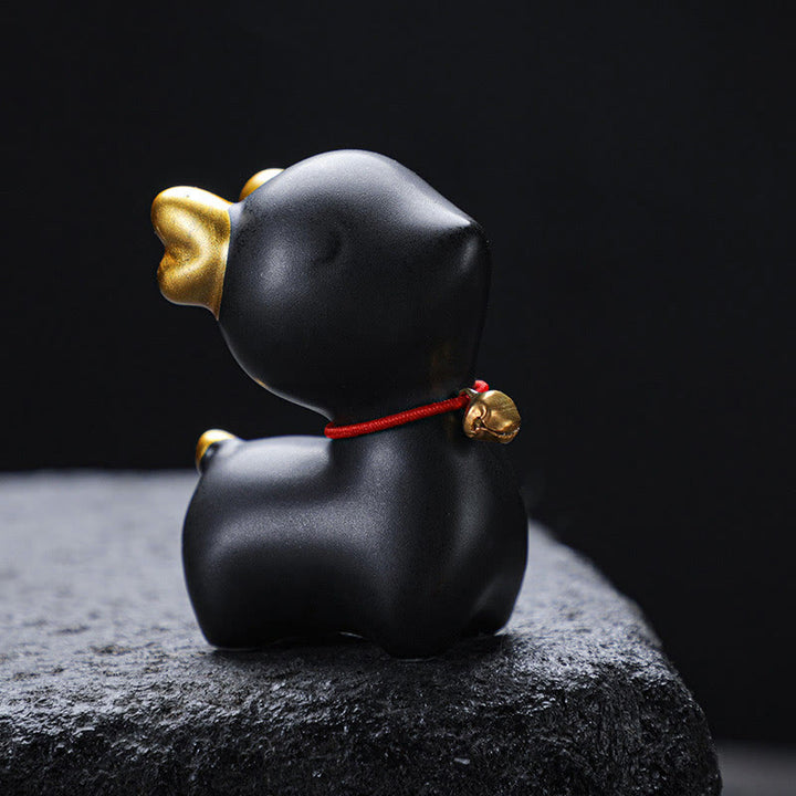 Figurine de bureau en céramique en forme de mini Buddha Stones