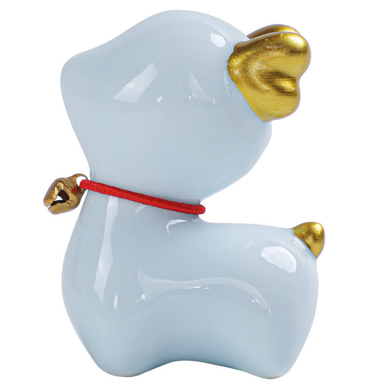 Figurine de bureau en céramique en forme de mini Buddha Stones