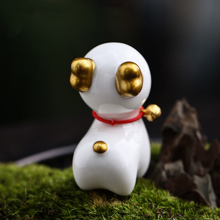 Figurine de bureau en céramique en forme de mini Buddha Stones