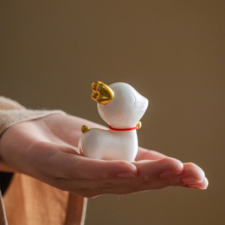 Figurine de bureau en céramique en forme de mini Buddha Stones - image 4