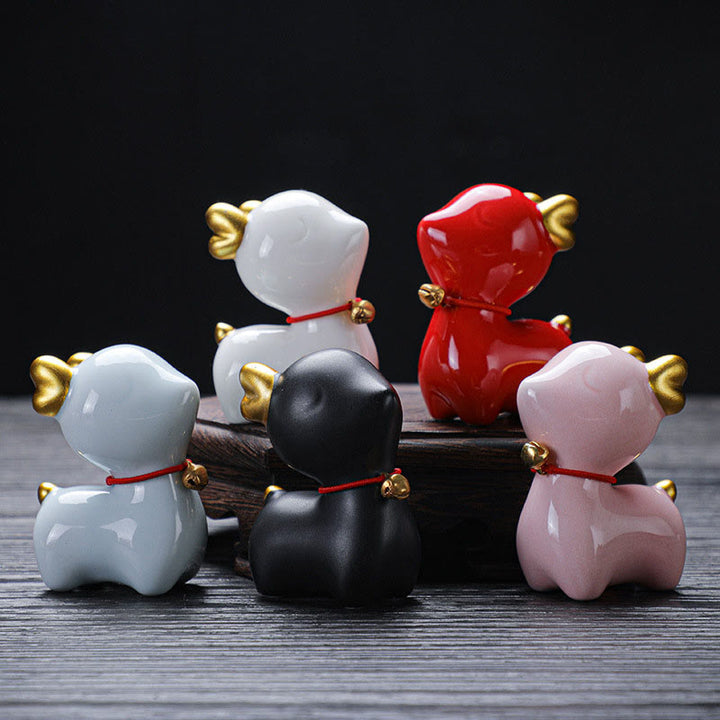 Figurine de bureau en céramique en forme de mini Buddha Stones - image 0