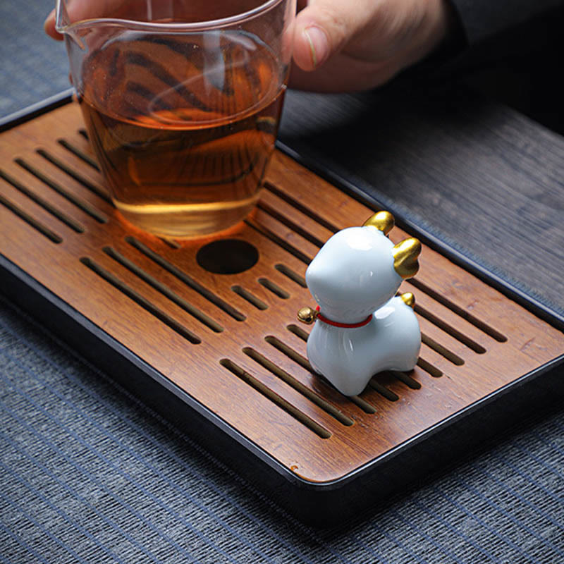 Figurine de bureau en céramique en forme de mini Buddha Stones