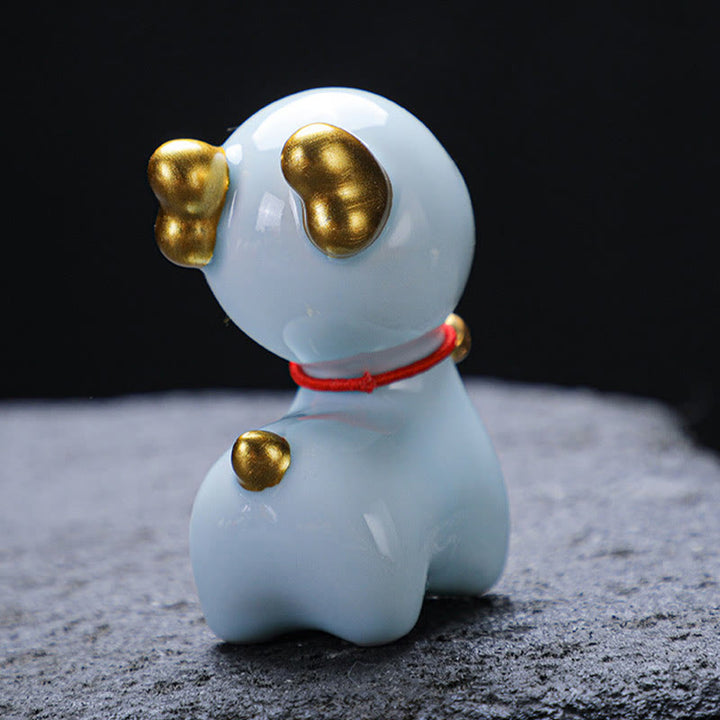 Figurine de bureau en céramique en forme de mini Buddha Stones