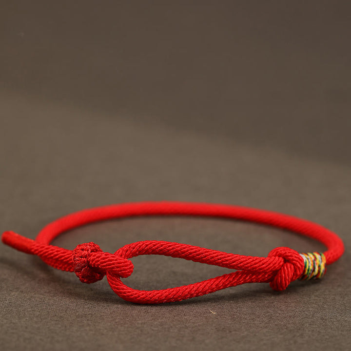 Bracelet porte-bonheur en argent sterling 925 et 999 avec cordon rouge et Buddha Stones - Cordon rouge - Cordon coloré - 16-17 cm - image 3