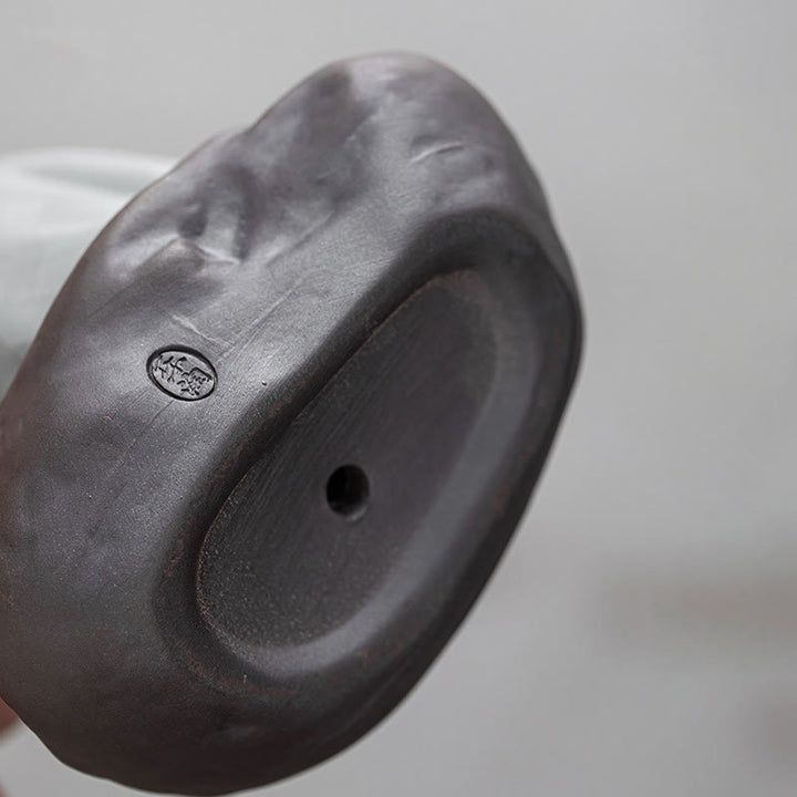 Buddha Stones Petit Chapeau de Moine Zen Passoire Accessoires de Thé en Céramique Figurine Décoration de la Maison - image 21