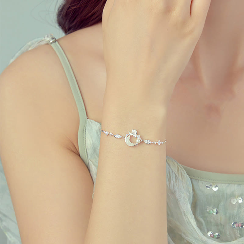 Bracelet Buddha Stones Hetian Jade en argent sterling 925 et perles de zircone cubique en forme de lotus - image 5