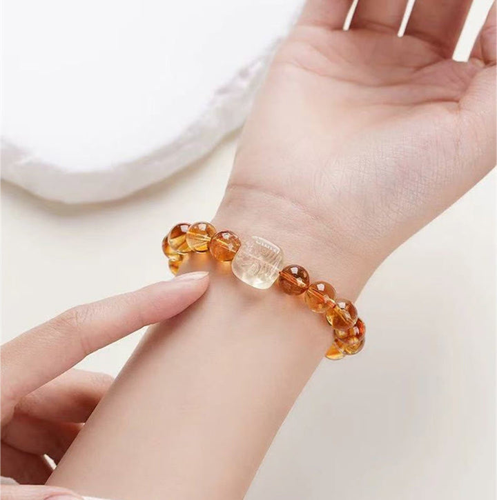 Bracelet de gentillesse Zashi Lhamo en topaze de Buddha Stones