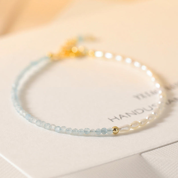 Bracelet de sagesse en cuivre plaqué or 14 carats avec perles turquoise ultra fines de 2 mm et Buddha Stones