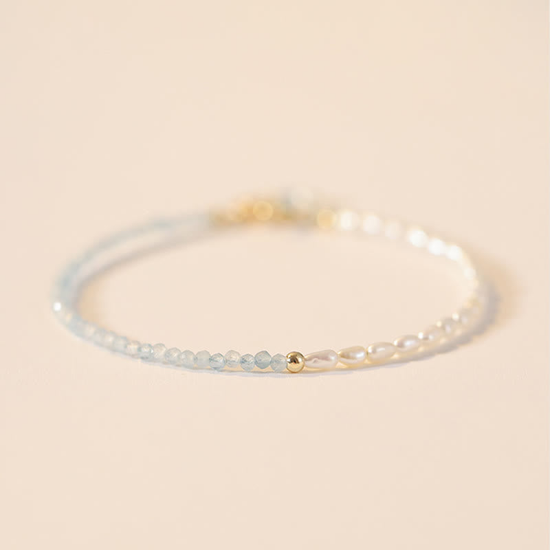 Bracelet de sagesse en cuivre plaqué or 14 carats avec perles turquoise ultra fines de 2 mm et Buddha Stones
