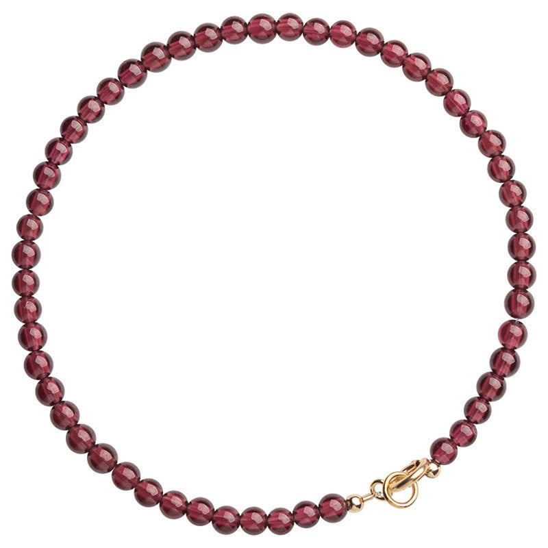 Bracelet de protection ultra-mince en petites perles de grenat naturel de 3 mm de Buddha Stones